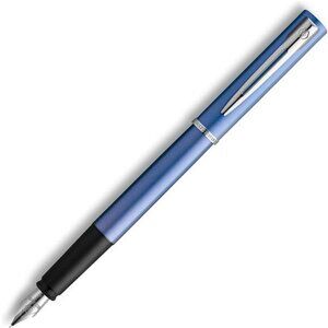 Waterman Allure Fountain Pen Blue Lacquer Fine Nib Blue Ink Gift Box